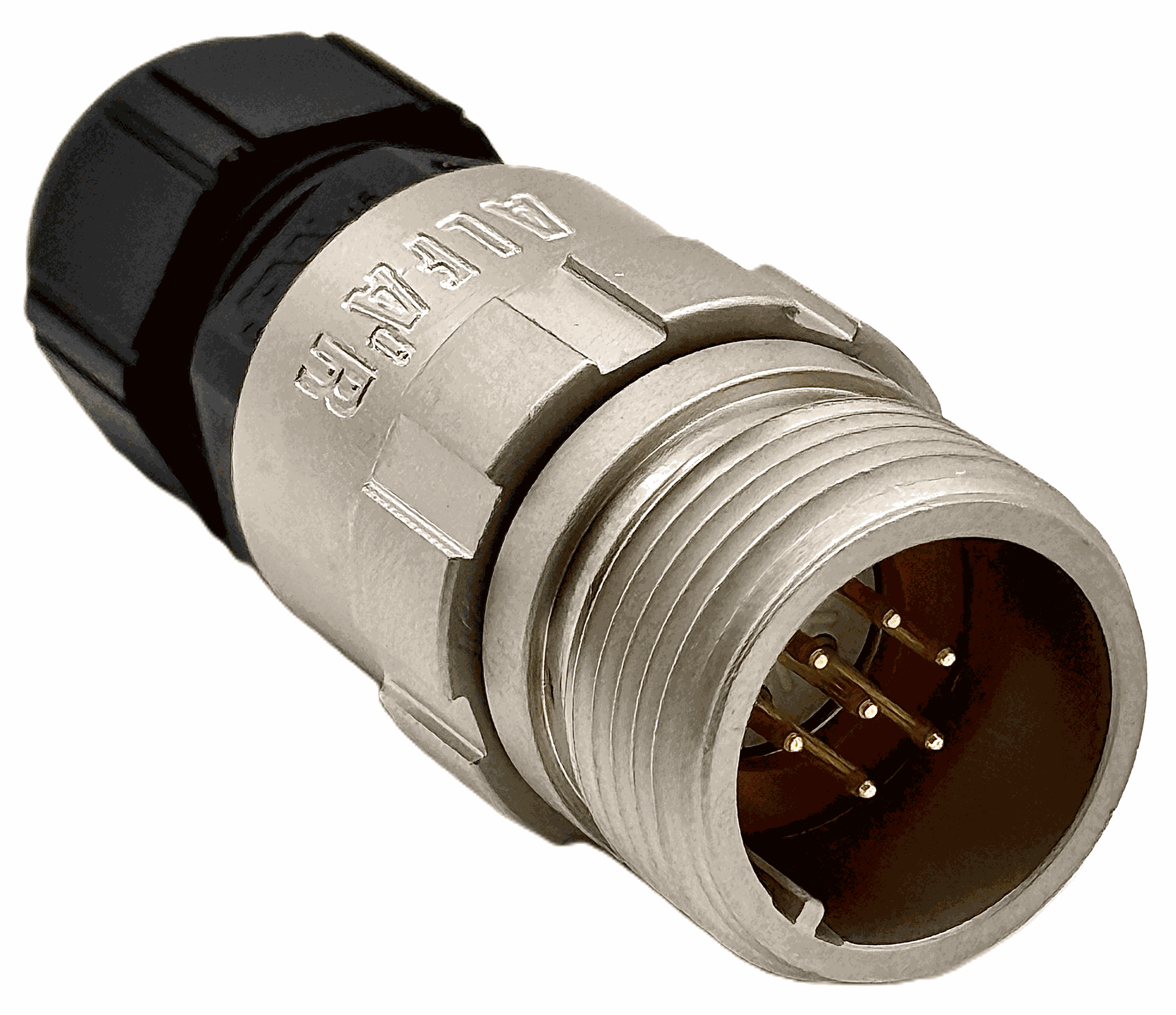 CONNECTOR MULTICONTACT EXTENDER MALE SOLDER SIZE-10 7 PINS 7.5A CLAMP TYPE D CABLE Ø 4.5mm-10mm NICKEL IP68