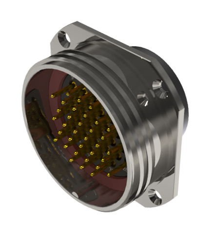 Conector multicontacto de base macho para crimpar, tamaño-40, con 34 pines 10A, níquel e IP68